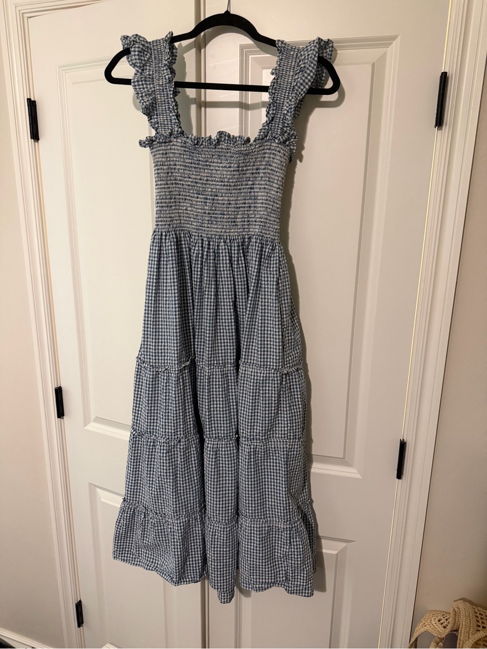 The Ellie Nap Dress - Blue Gingham XL